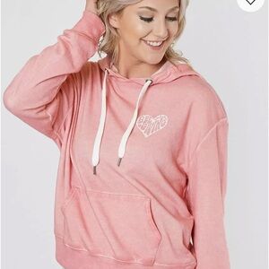 Birdiebee Pink Hoodie Sweatshirt- Size Small